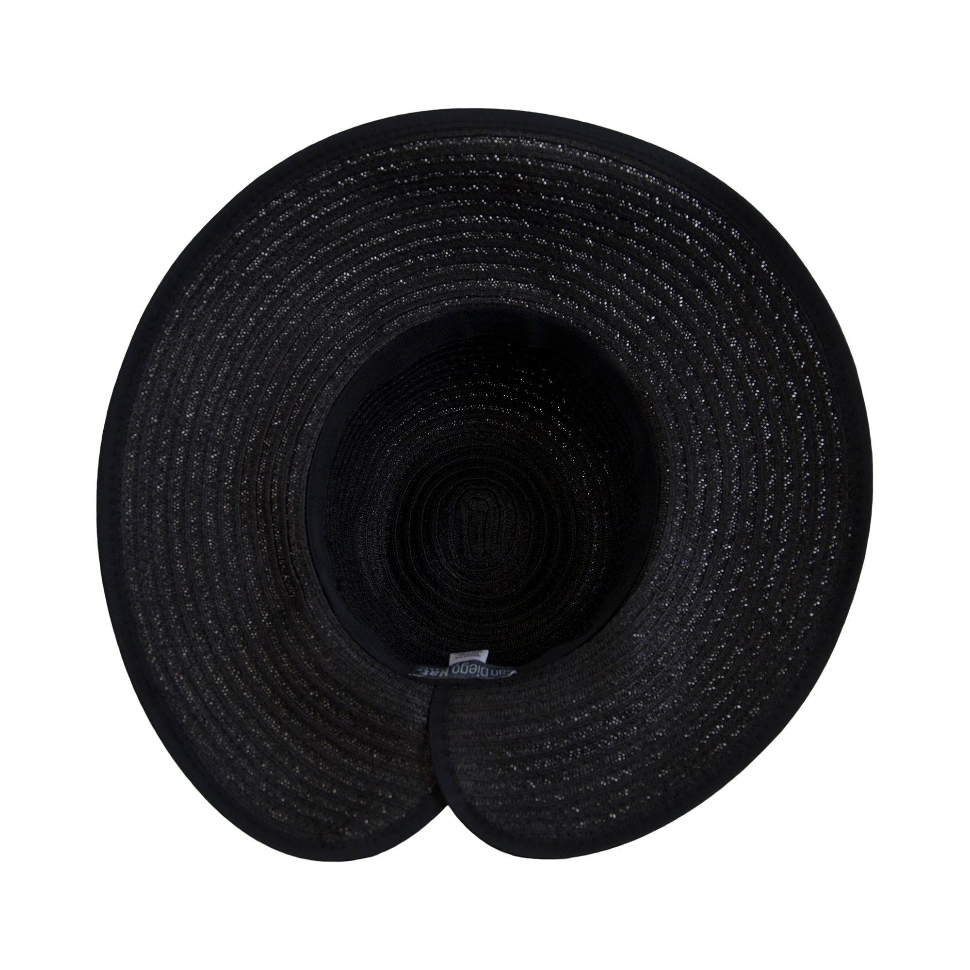 San Diego Hat Company Sun Brim Hats Women's Contrasting Edged Sun Brim Hat with Back Bow Cheeky British Style