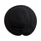 San Diego Hat Company Sun Brim Hats Women's Contrasting Edged Sun Brim Hat with Back Bow Cheeky British Style
