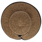 San Diego Hat Company Sun Brim Hats Women's Contrasting Edged Sun Brim Hat with Back Bow Cheeky British Style