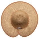 San Diego Hat Company Sun Brim Hats Women's Contrasting Edged Sun Brim Hat with Back Bow Cheeky British Style