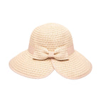 San Diego Hat Company Sun Brim Hats Women's Contrasting Edged Sun Brim Hat with Back Bow Cheeky British Style