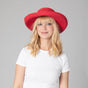 San Diego Hat Company SUN BRIM Red / Womens One Size Women's Classic Paperbraided Sun Hat Cheeky British Style