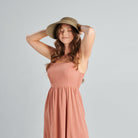 San Diego Hat Company Visor Women's Ultrabraid Large Bill Visor Cheeky British Style