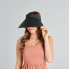 San Diego Hat Company Visor Women's Ultrabraid Large Bill Visor Cheeky British Style