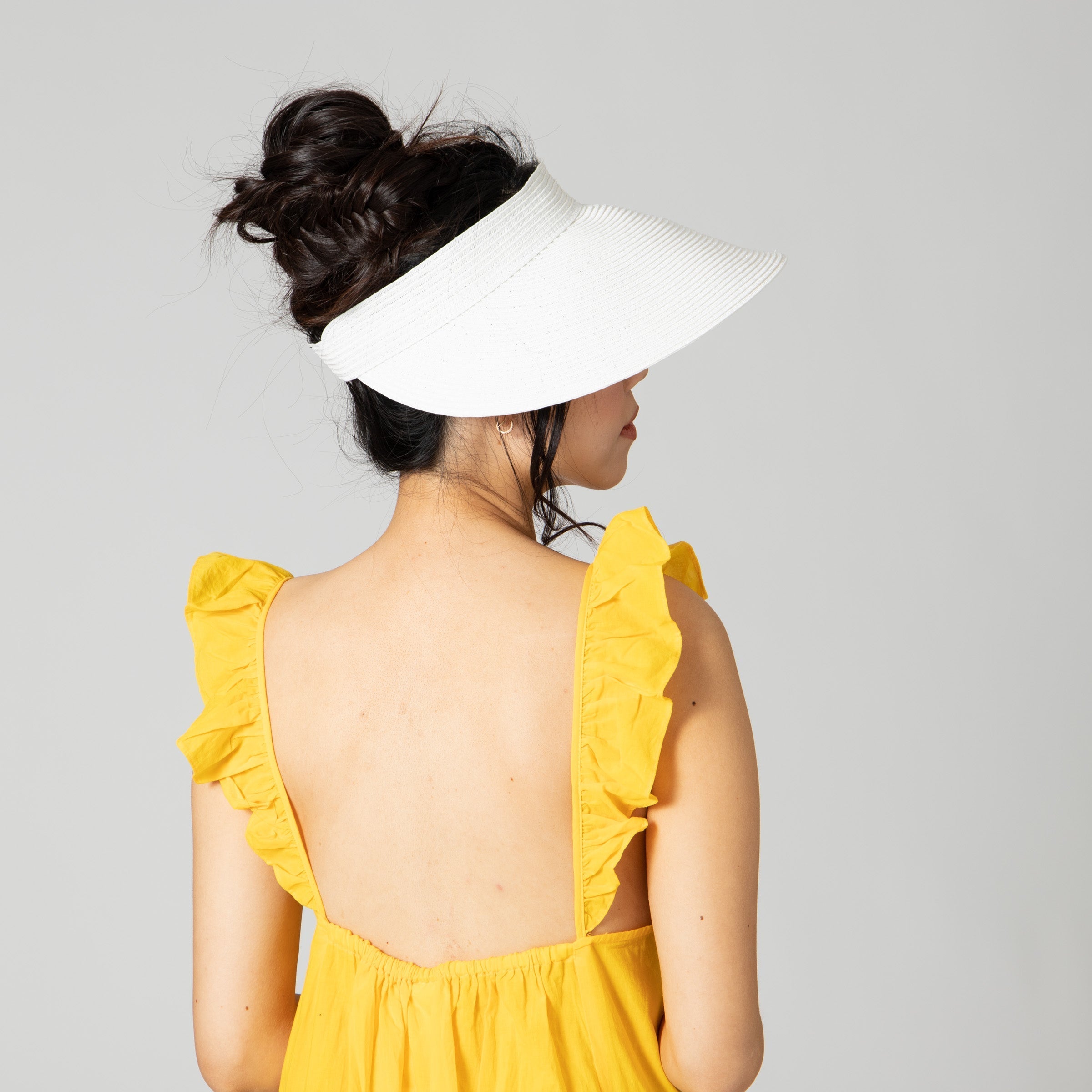 San Diego Hat Company Visor Women's Ultrabraid Large Bill Visor Cheeky British Style