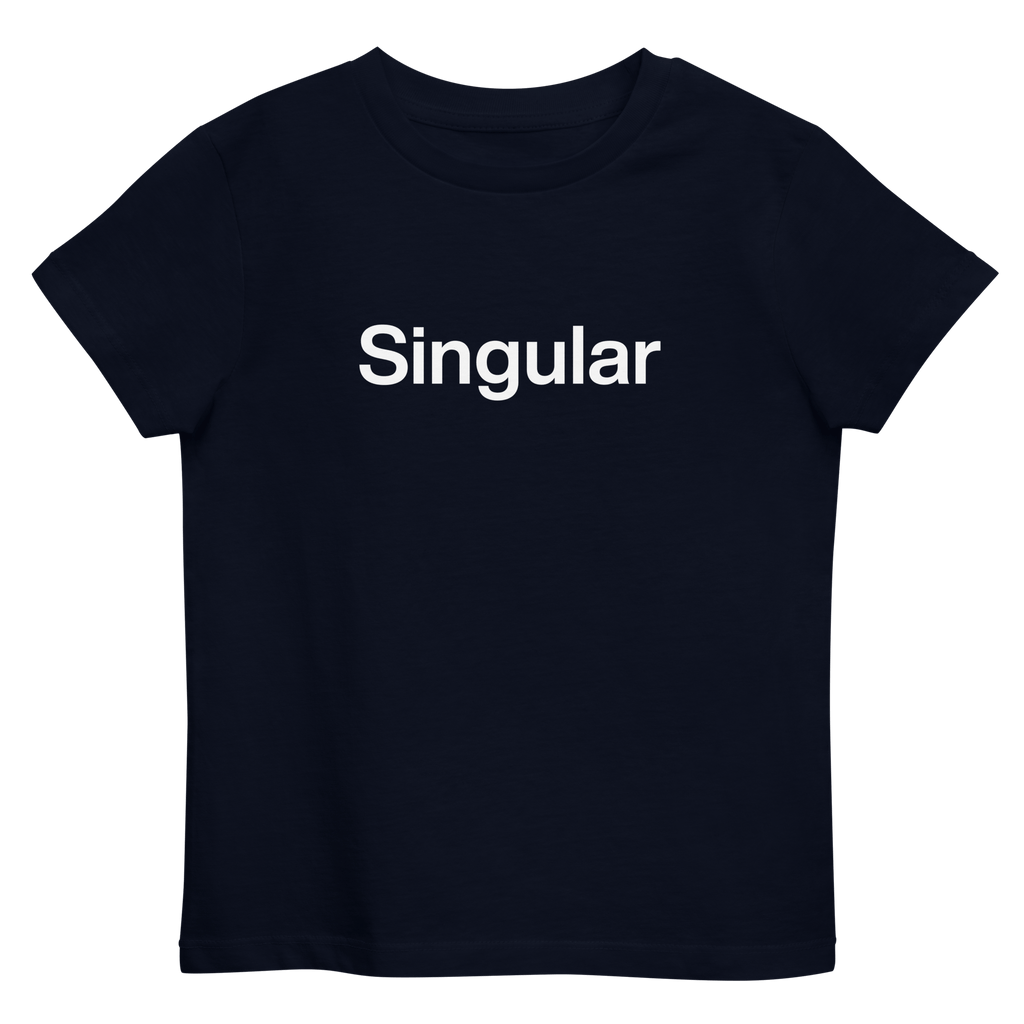 Singular | Kids T-shirt | Organic Cotton French Navy / 3-4 Shirts & Tops Jolly & Goode