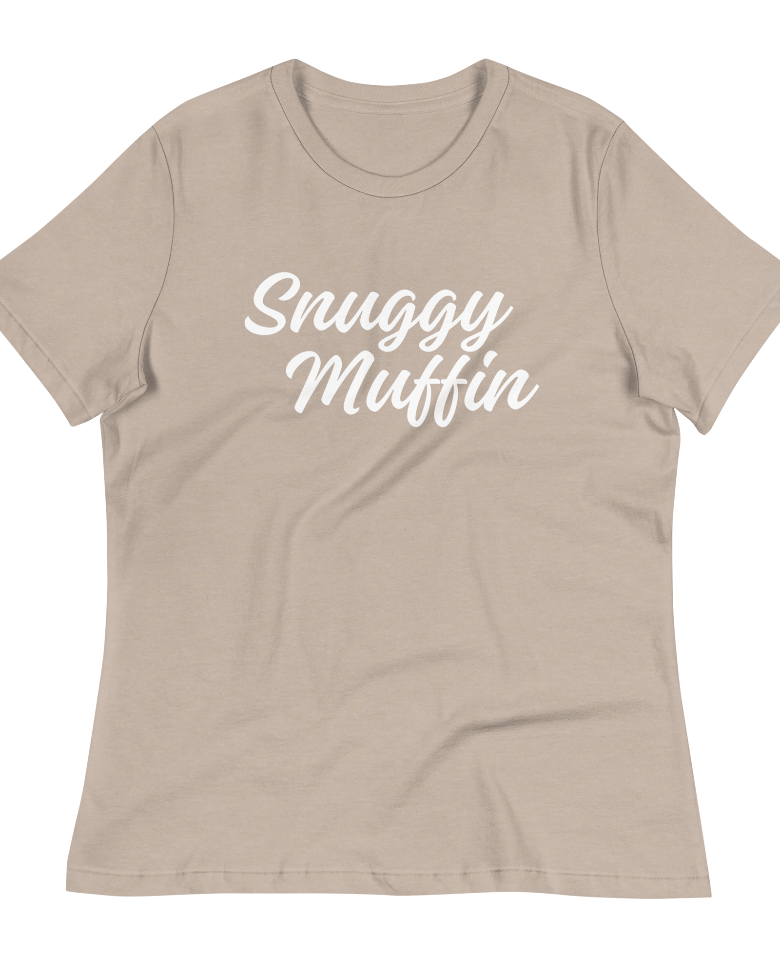 Snuggy Muffin Women's Relaxed T-Shirt Heather Stone / S Shirts & Tops Jolly & Goode
