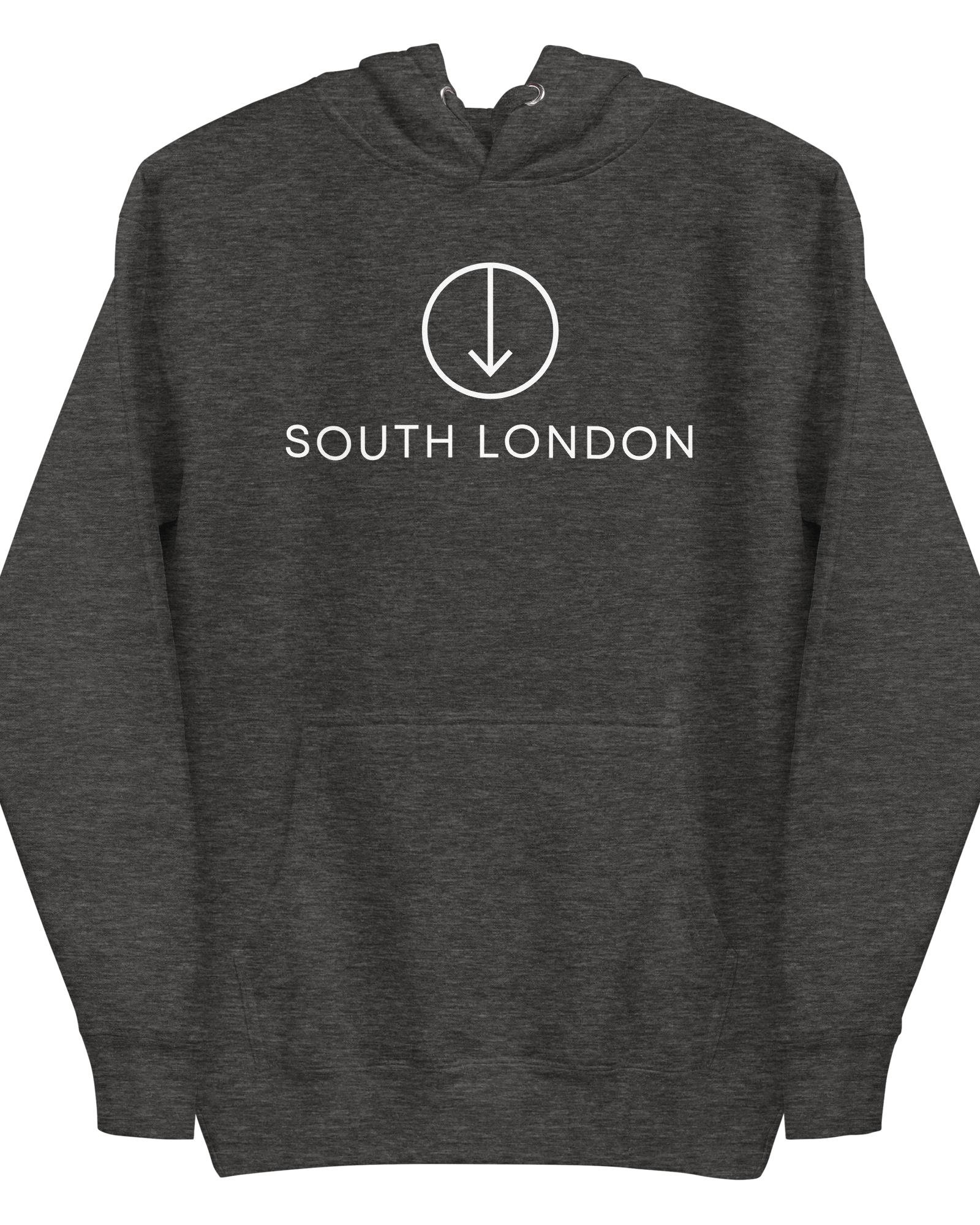 South London Unisex Hoodie Charcoal Heather / S Jolly & Goode