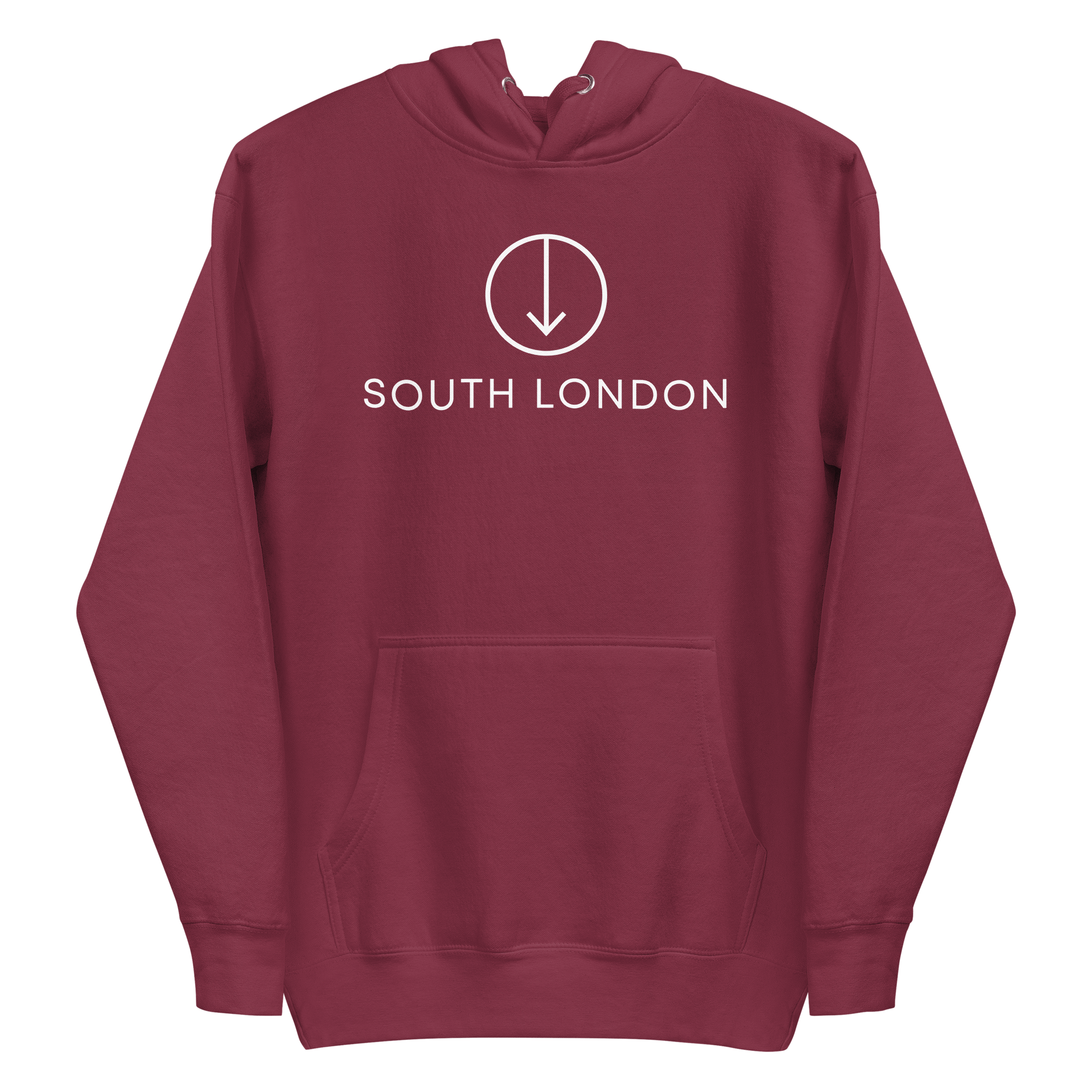 South London Unisex Hoodie Maroon / S Jolly & Goode