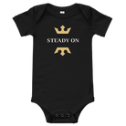 Steady On Onesie Black / 3-6m Baby One-Pieces Jolly & Goode
