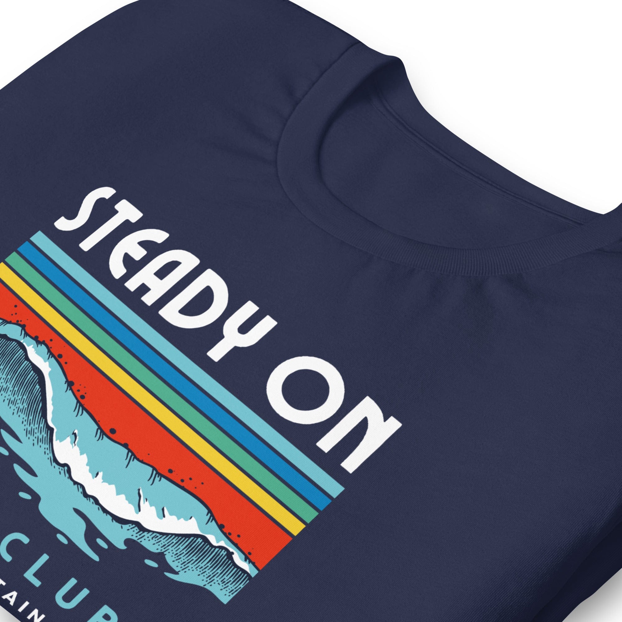 Steady On Surf Club Great Britain 70s Wave T-shirt.