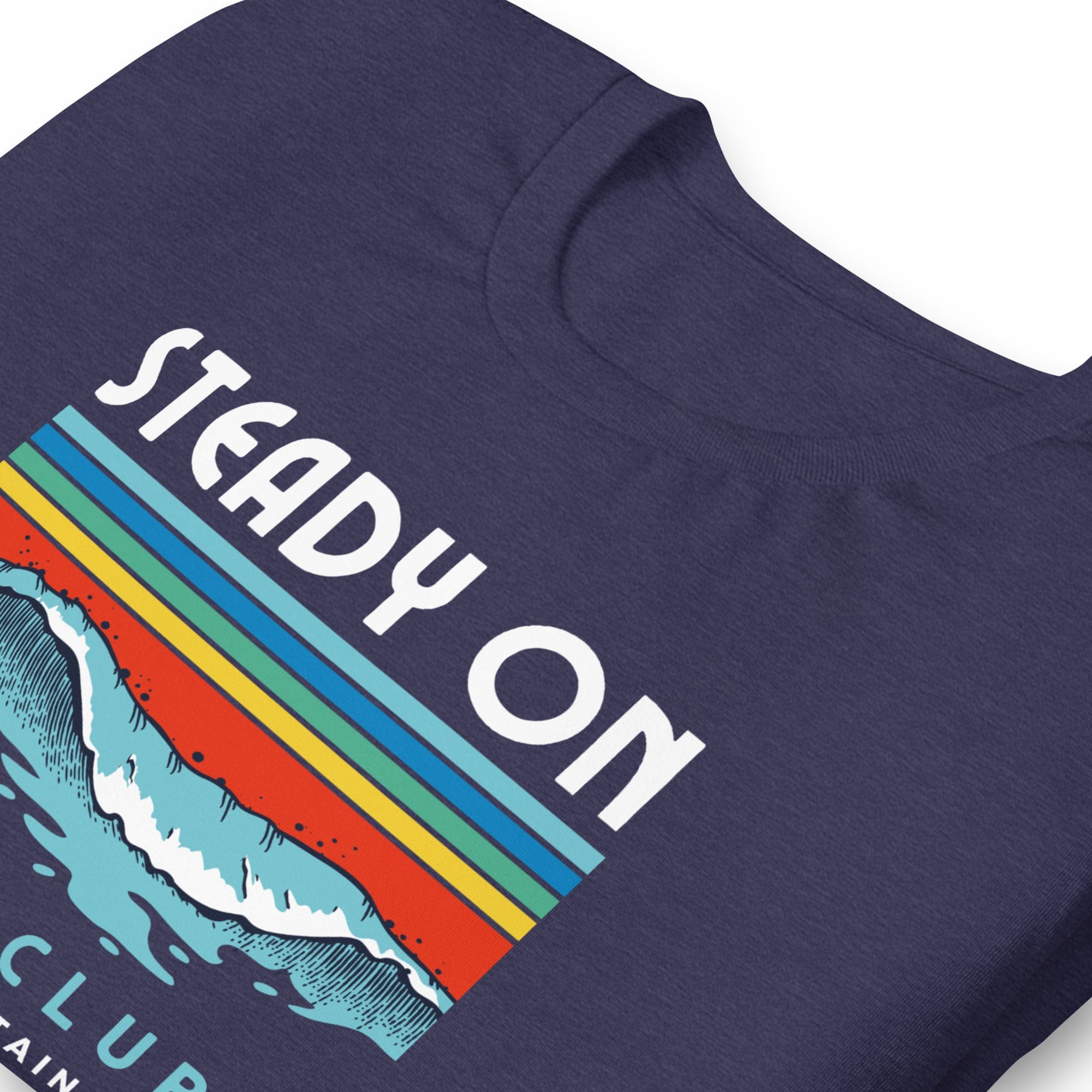 Steady On Surf Club Great Britain 70s Wave T-shirt.