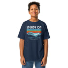 Steady On Surf Club Great Britain | 70s Wave | Youth Tee Navy / XS kids shirts Jolly & Goode