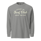 Steady On Surf Club Great Britain | Curl | Garment-dyed Heavyweight Long-sleeve Shirt Grey / S Shirts & Tops Jolly & Goode