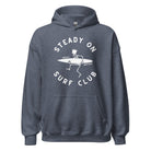 Steady On Surf Club Great Britain | Skeleton King Surfer | Hoodie Heather Sport Dark Navy / S Hoodies Jolly & Goode