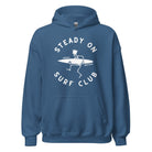 Steady On Surf Club Great Britain | Skeleton King Surfer | Hoodie Indigo Blue / S Hoodies Jolly & Goode