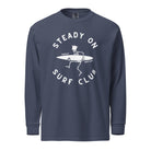 Steady On Surf Club | Great Britain | Skeleton Surf King | Garment-dyed Heavyweight Long-Sleeve Shirt long sleeve shirts Jolly & Goode