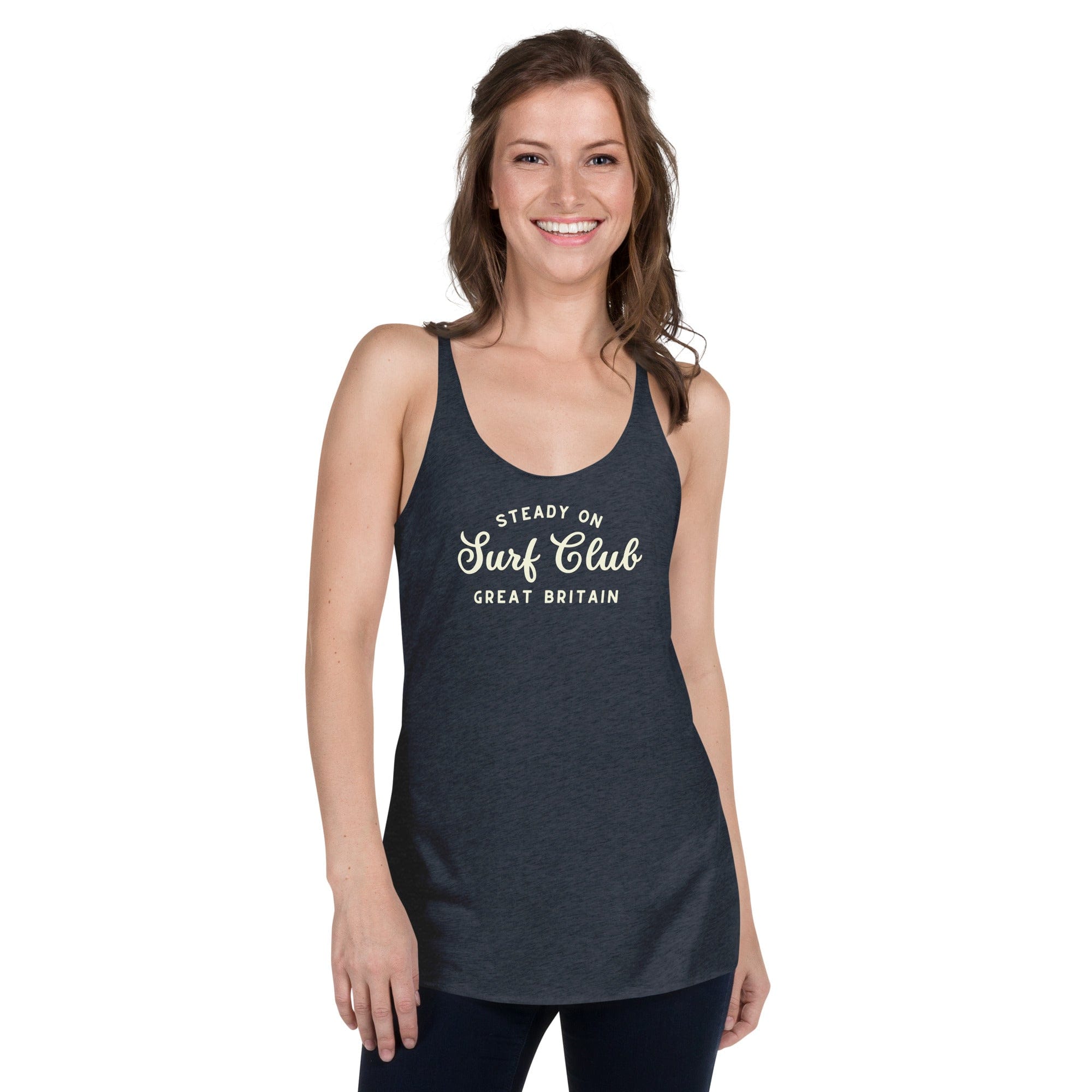 Steady On Surf Club Great Britain | Women's Racerback Vest (Tank Top).
