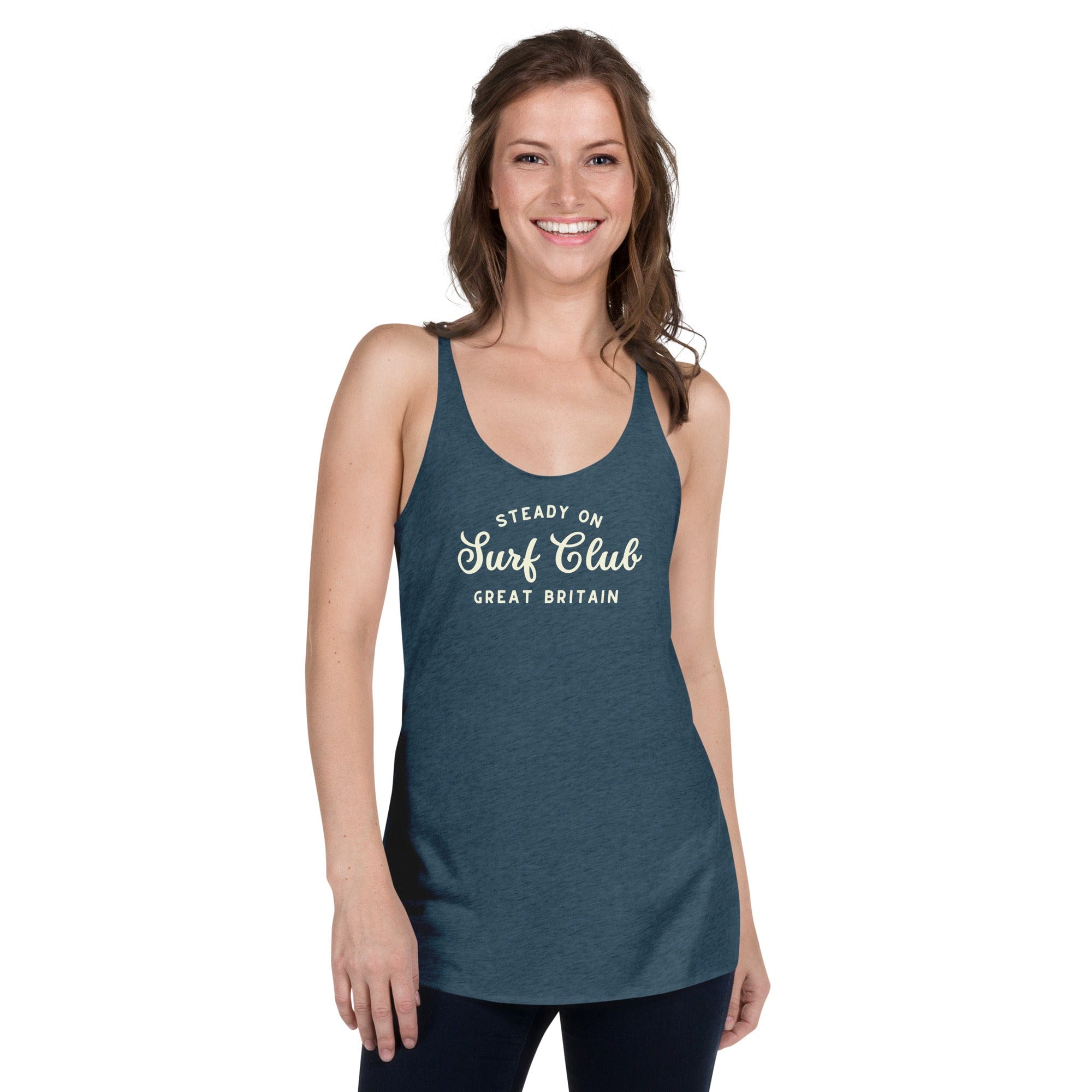 Steady On Surf Club Great Britain | Women's Racerback Vest (Tank Top).