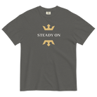 Steady On T-shirt | Garment-dyed Heavyweight Cotton Pepper / S Shirts & Tops Jolly & Goode
