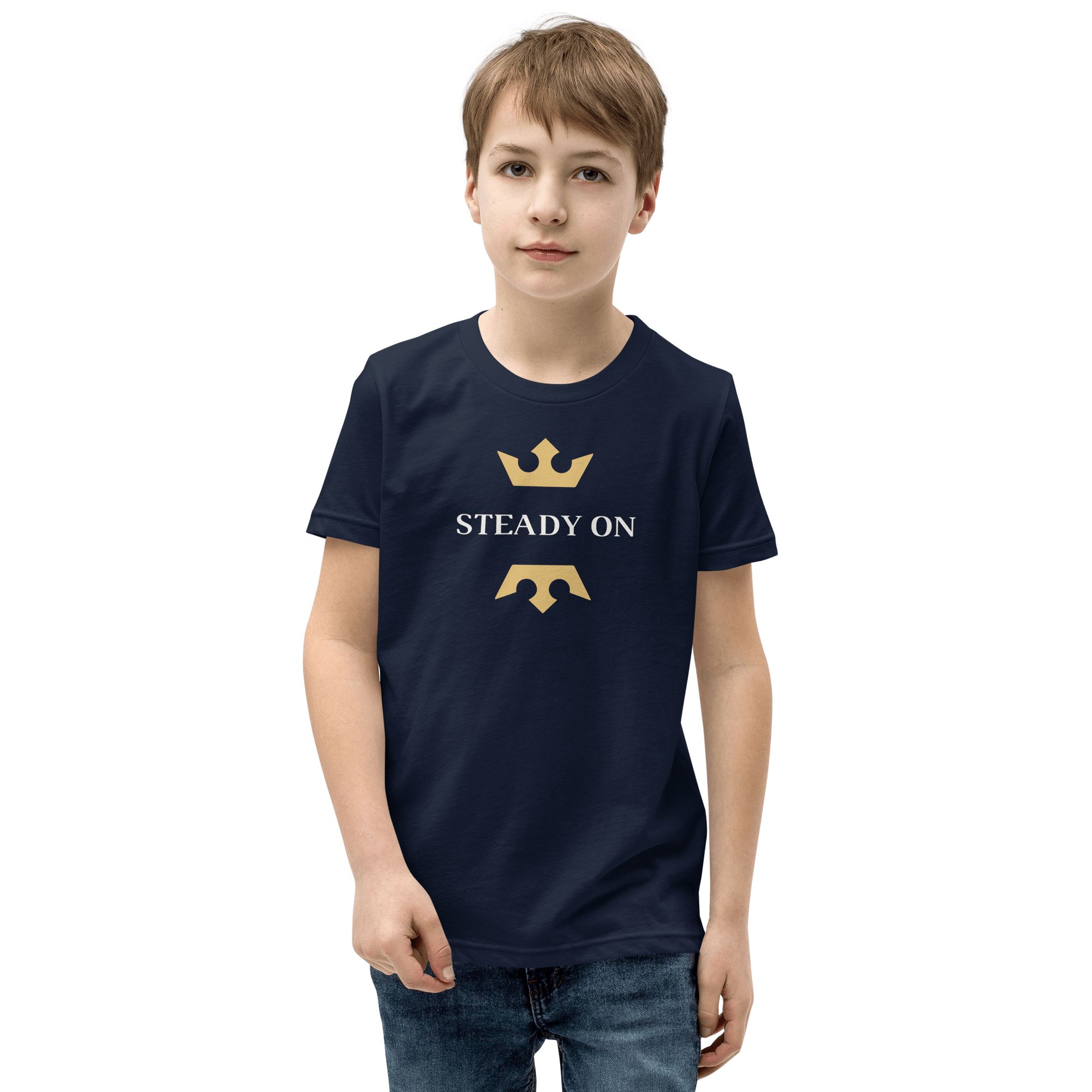 Steady On Youth T-shirt Navy / S Jolly & Goode