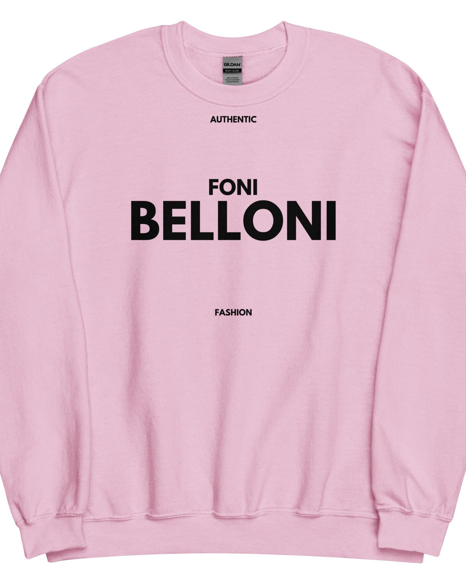 Foni Belloni Authentic Fashion Sweatshirt Light Pink / S Sweatshirt Jolly & Goode