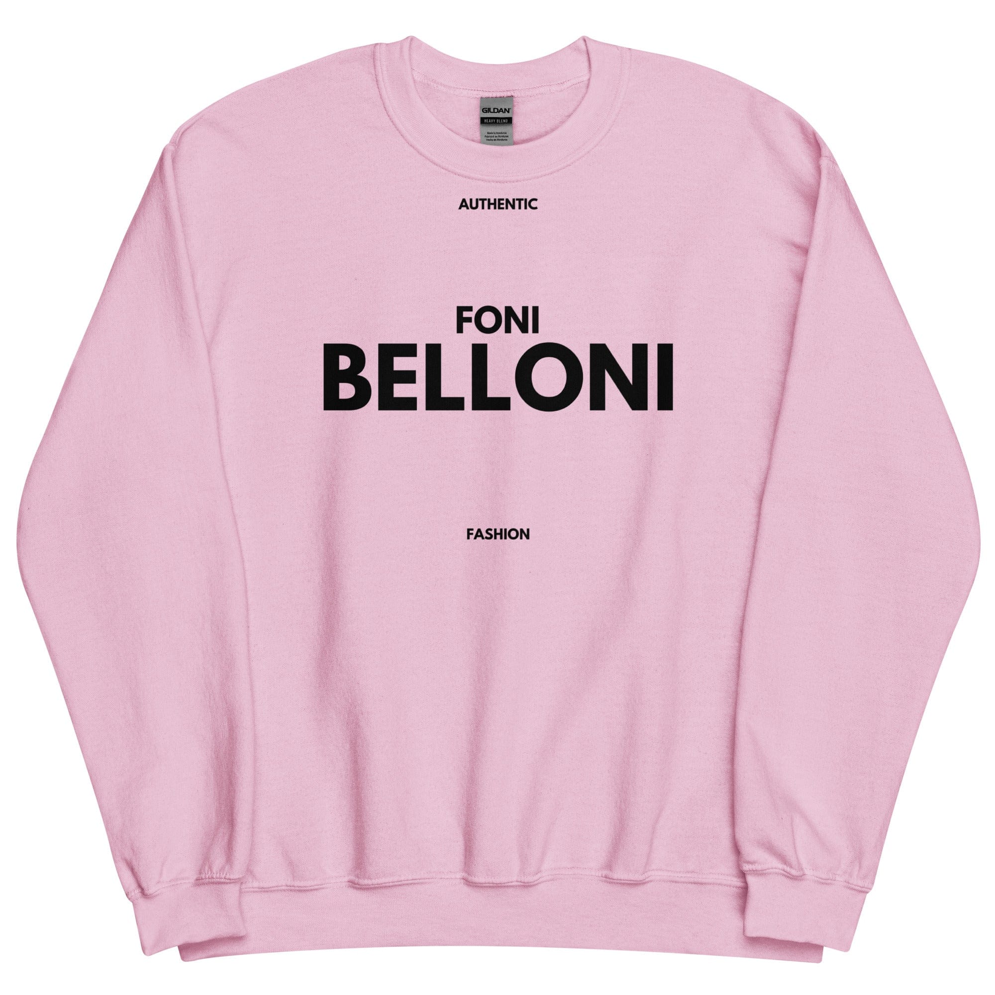 Foni Belloni Authentic Fashion Sweatshirt Light Pink / S Sweatshirt Jolly & Goode