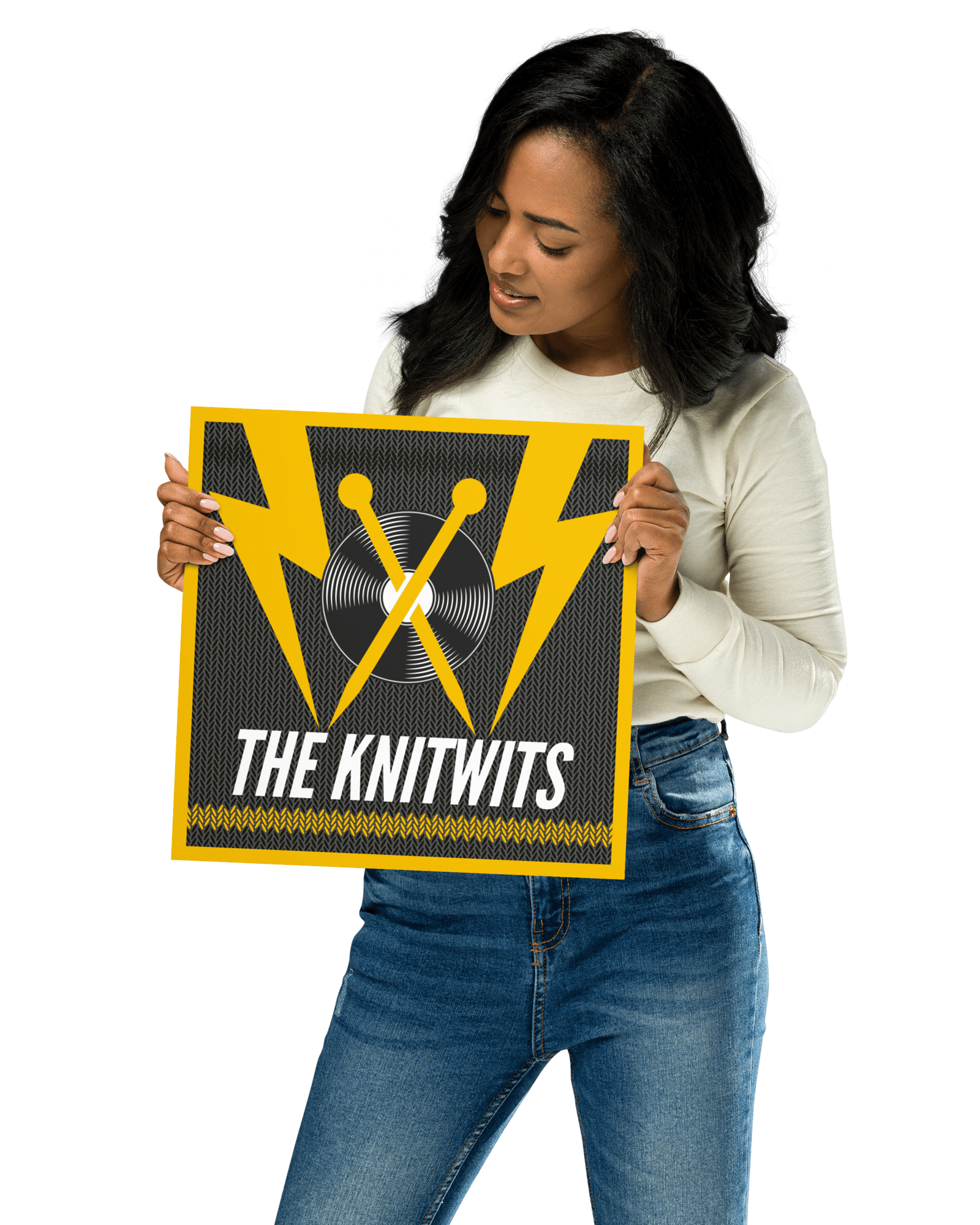 The Knitwits Poster 12″×12″ Posters, Prints, & Visual Artwork Jolly & Goode