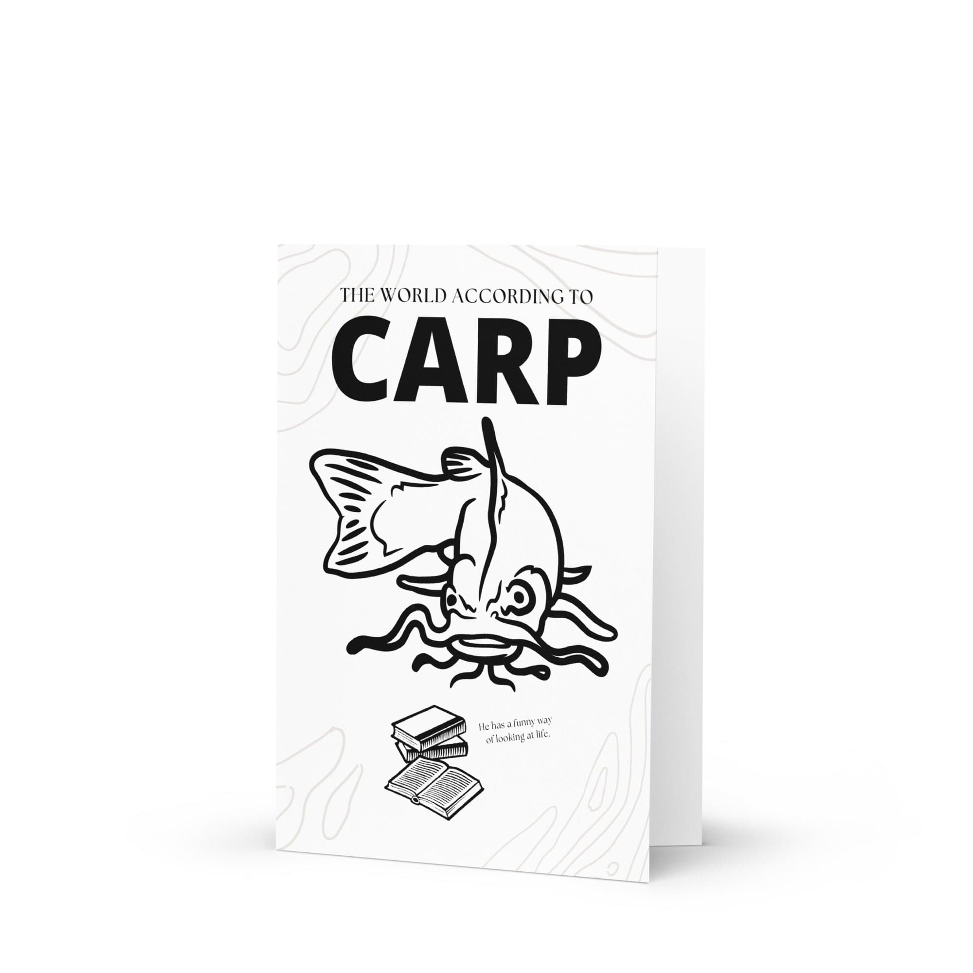 The World According to Carp | Greeting Card 5″×7″ Greeting & Note Cards Jolly & Goode