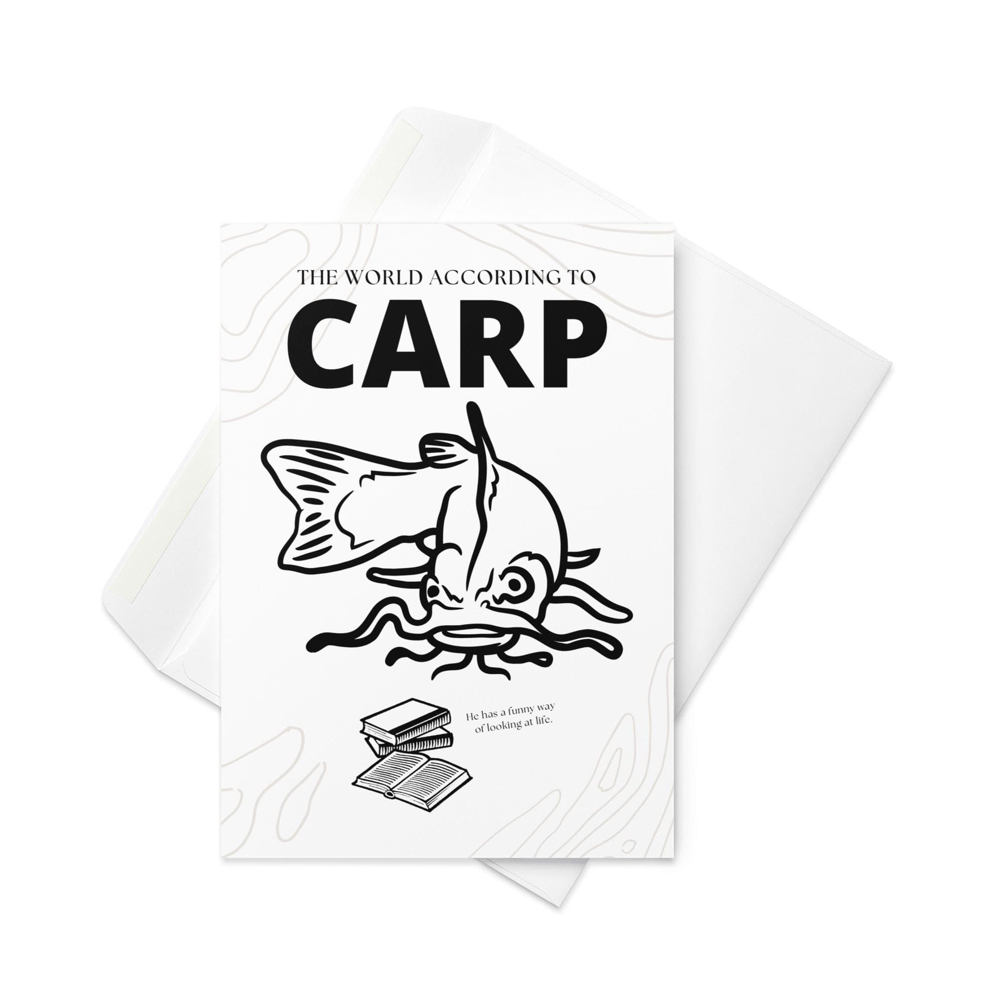 The World According to Carp | Greeting Card 5″×7″ Greeting & Note Cards Jolly & Goode