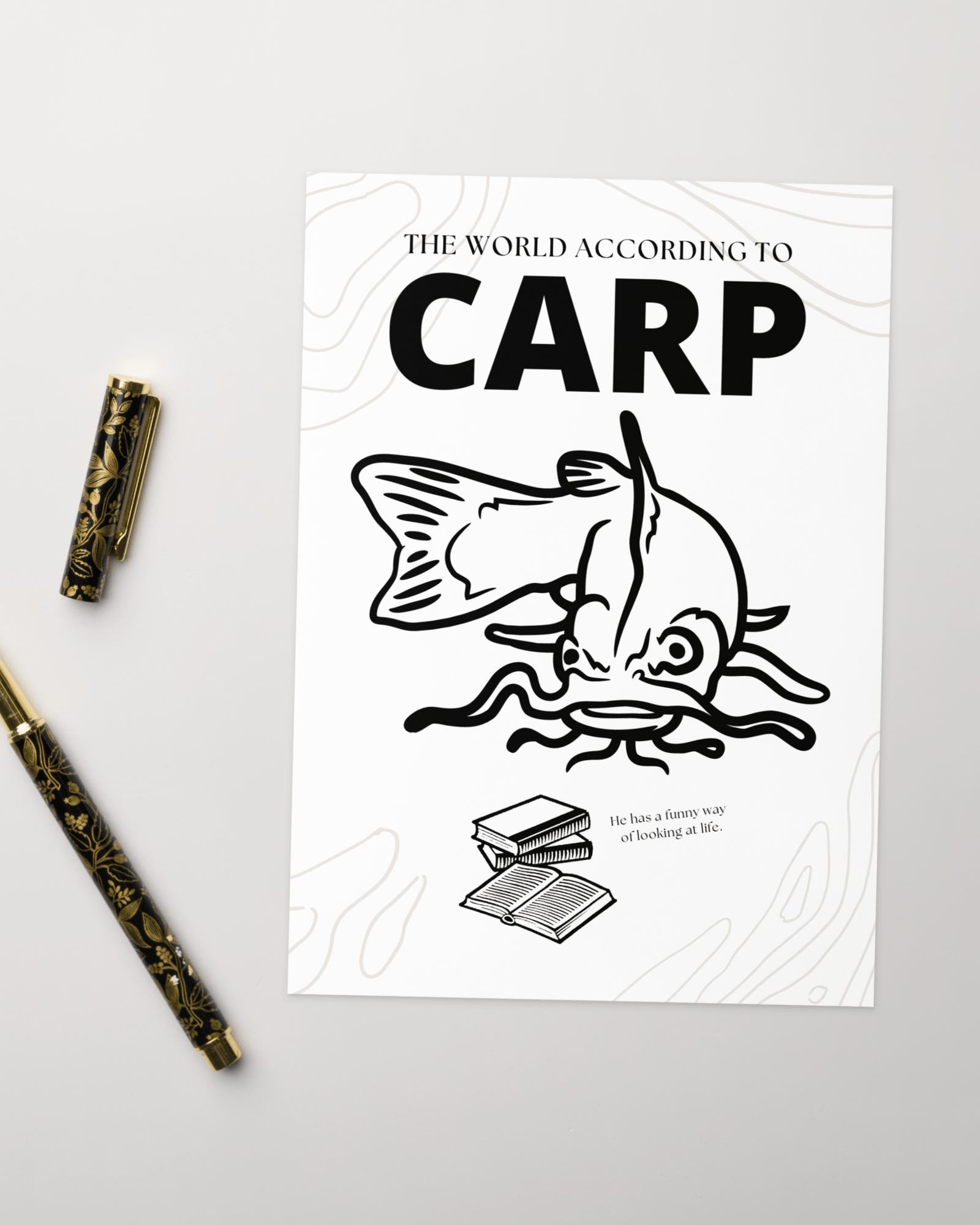 The World According to Carp | Greeting Card Greeting & Note Cards Jolly & Goode