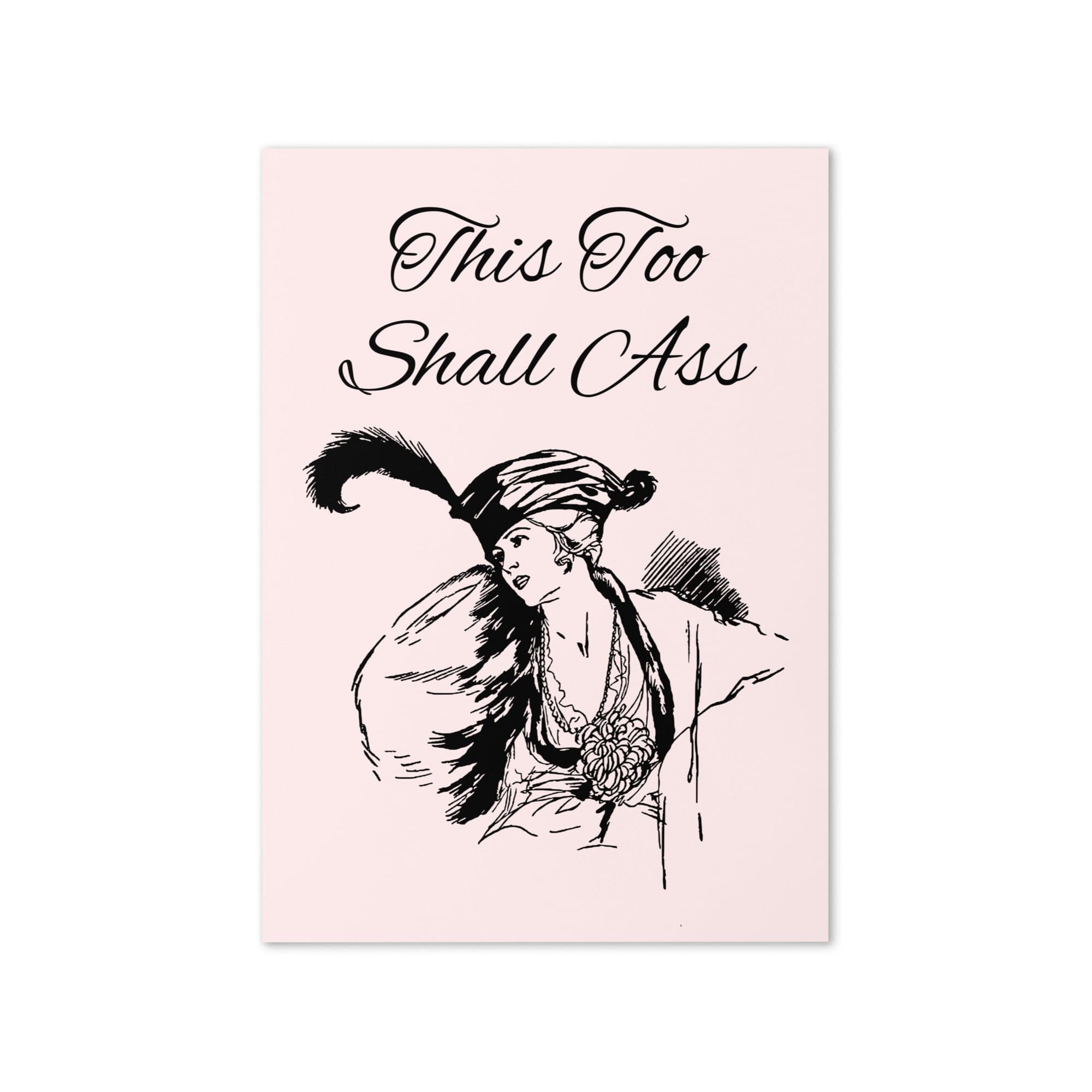 This Too Shall Ass | Funny Sympathy Card | Hilarious Gift Card Jolly & Goode