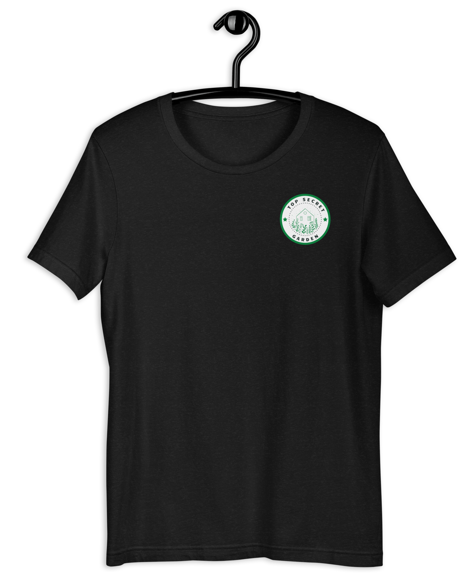 Top Secret Garden T-shirt Black Heather / S Shirts & Tops Jolly & Goode