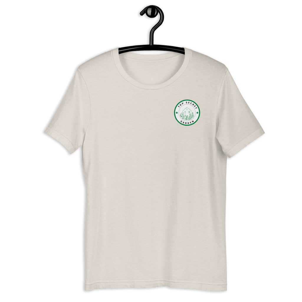 Top Secret Garden T-shirt Heather Dust / S Shirts & Tops Jolly & Goode
