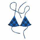 Tweedkini String Bikini Top | Scottish Blues Bikini Top Jolly & Goode