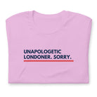 Unapologetic Londoner Sorry T-shirt Lilac / S Shirts & Tops Jolly & Goode