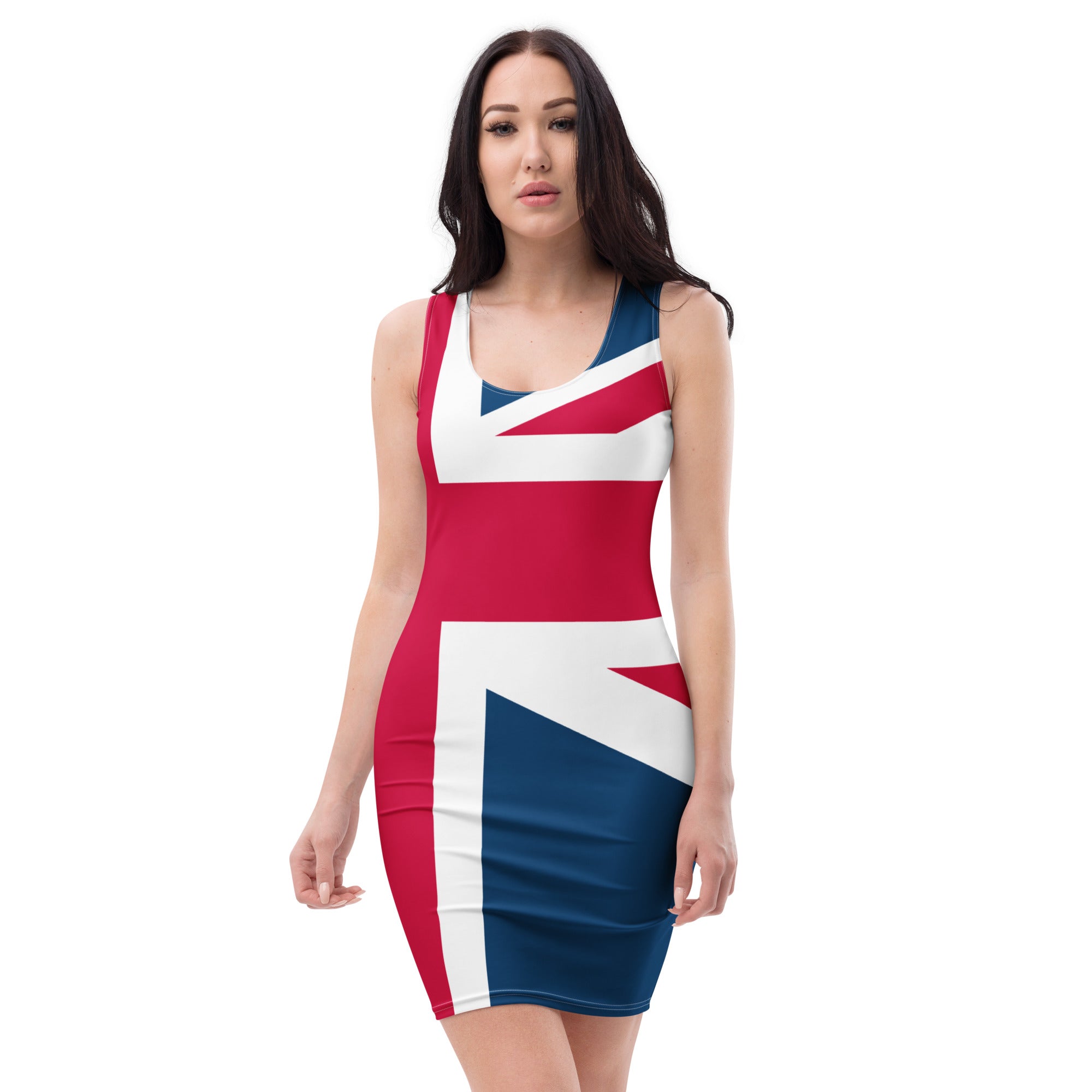 Union Jack Bodycon Dress | Fitted Dress.