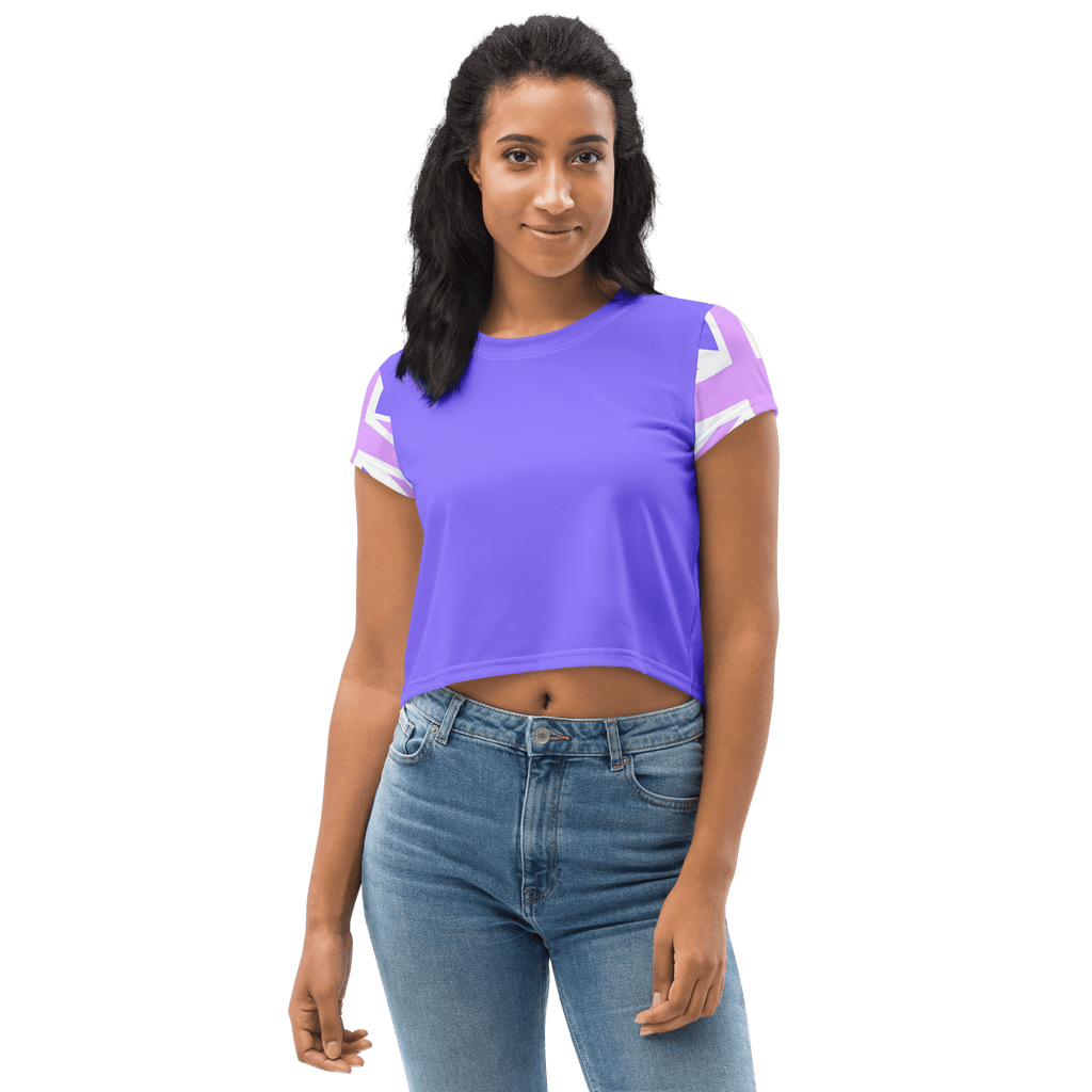 Union Jack Crop Top | Purple Crop Tops Jolly & Goode
