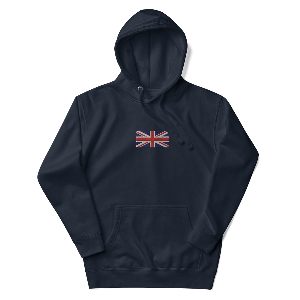 Union Jack Hoodie | Embroidered Navy Blazer / S Hoodies Jolly & Goode