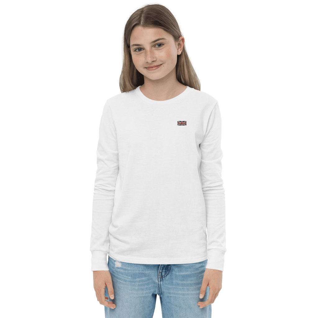 Union Jack Kids Long Sleeve Shirt | Embroidered kids long sleeve shirts Jolly & Goode