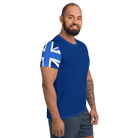 Union Jack Men's Workout Shirt | Blue Activewear Jolly & Goode