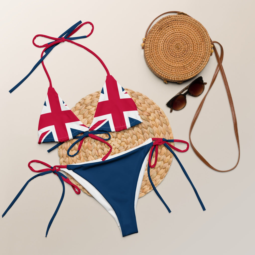 Union Jack String Bikini | Removable Padding 2XS Bikini Jolly & Goode
