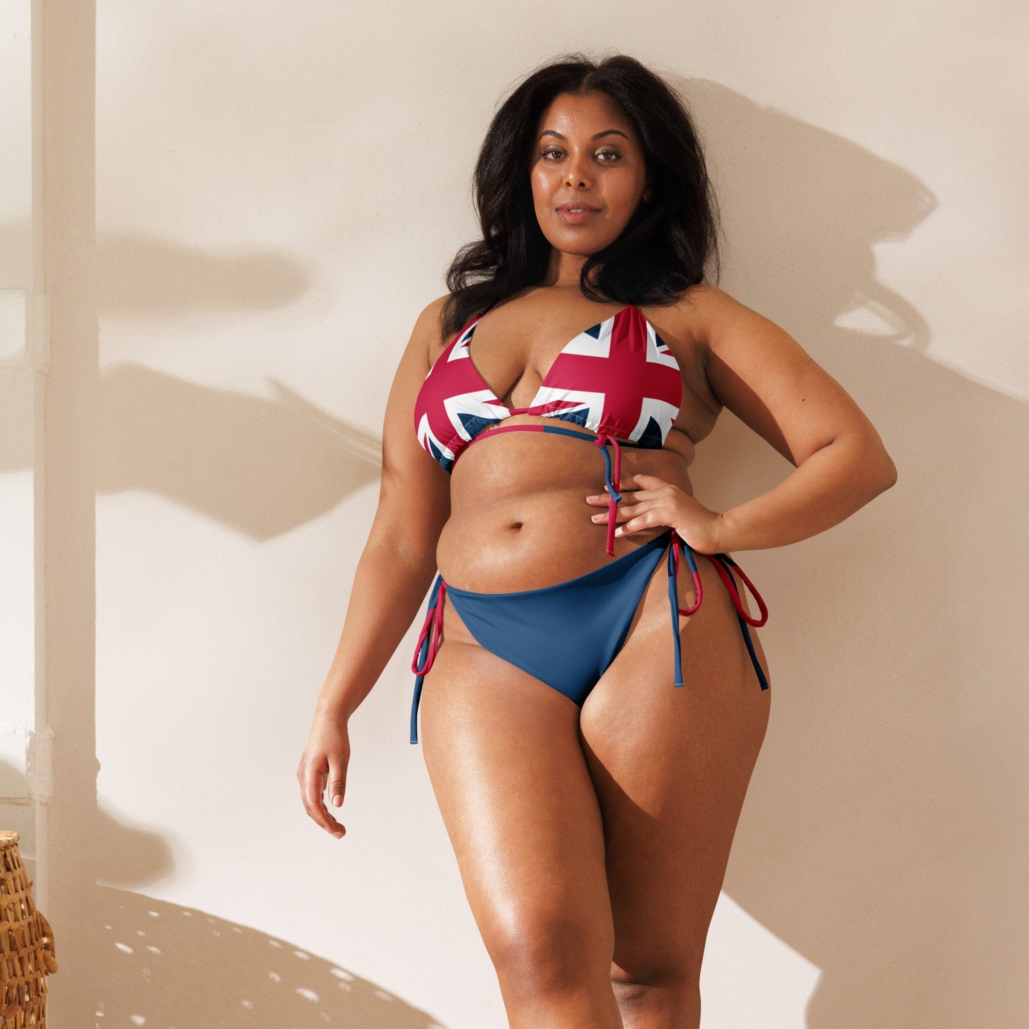 Union Jack String Bikini | Removable Padding Bikini Jolly & Goode