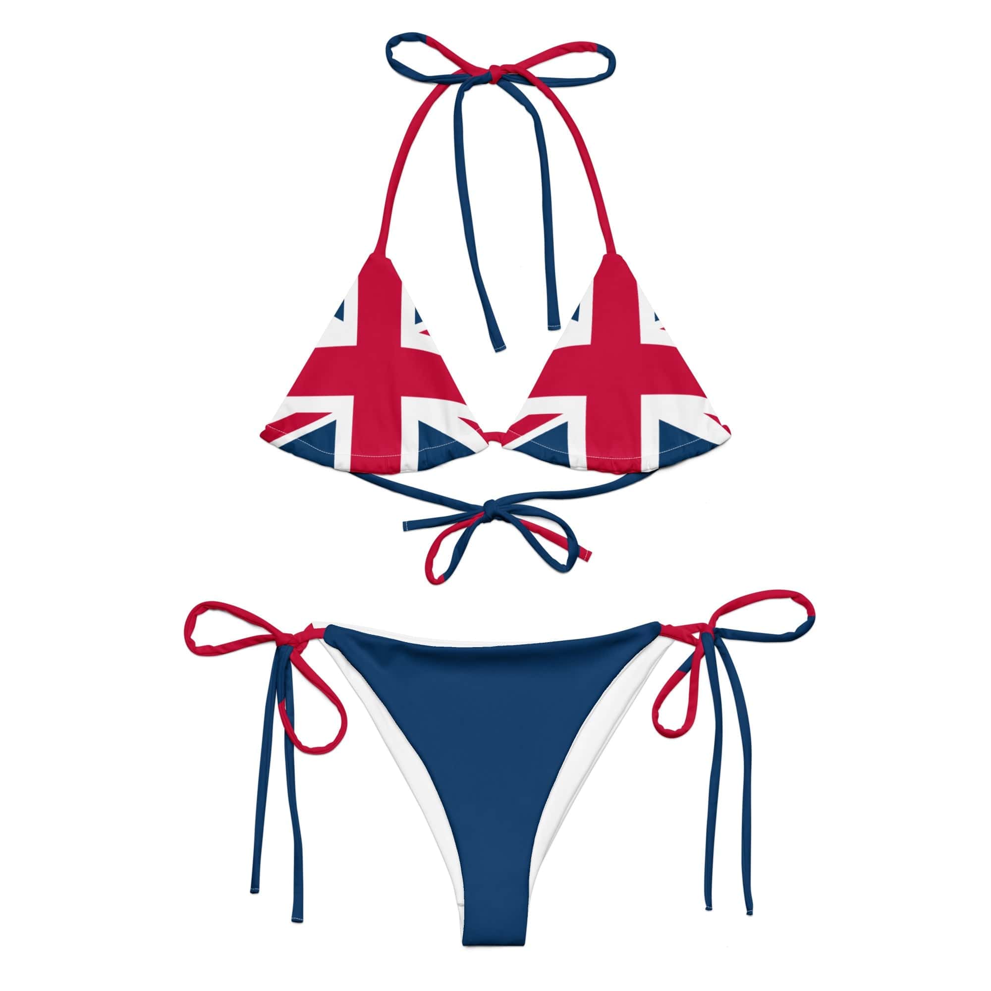 Union Jack String Bikini | Removable Padding Bikini Jolly & Goode