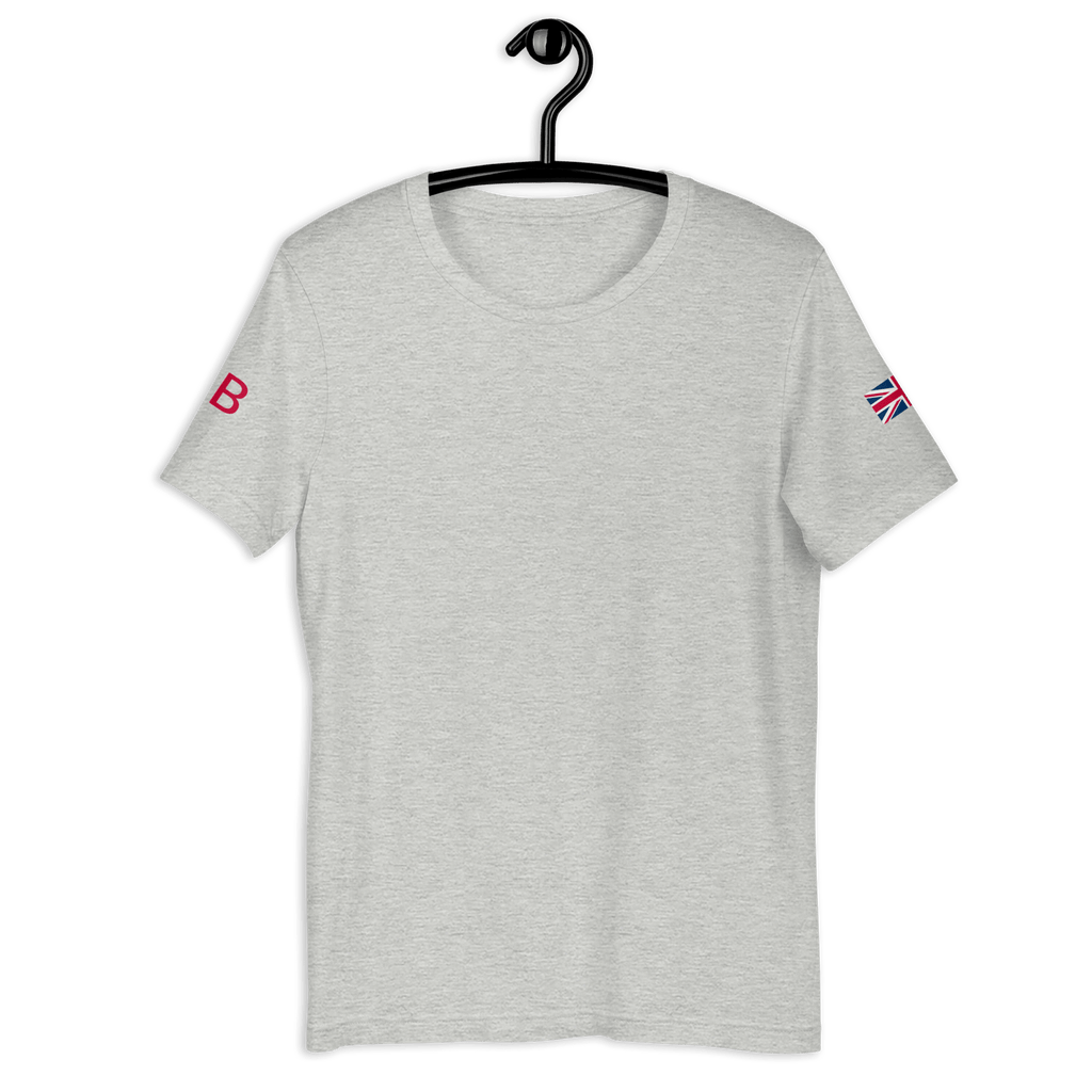 Union Jack GB T-shirt | Both Sleeves | Unisex Fit Athletic Heather / XS Shirts & Tops Jolly & Goode