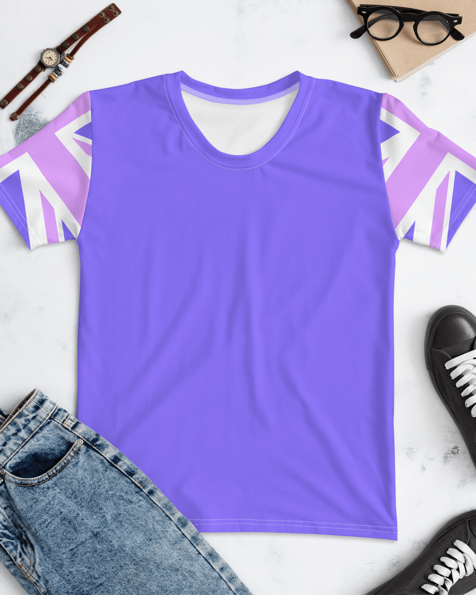 Union Jack Women's T-shirt | Purple XS Shirts & Tops Jolly & Goode