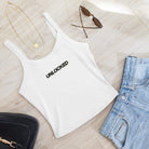 Unlocked Women’s Micro-Rib Vest (or Tank Top) Solid White Blend / XS Women's Vests Jolly & Goode