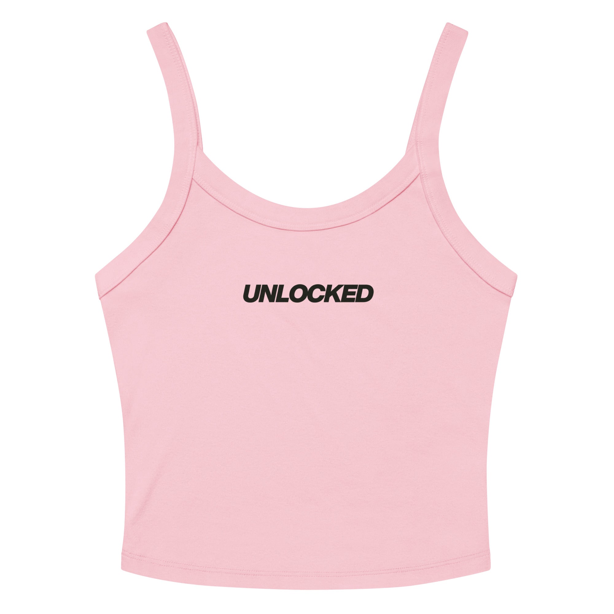 Unlocked Women’s Micro-Rib Vest (or Tank Top) Women's Vests Jolly & Goode