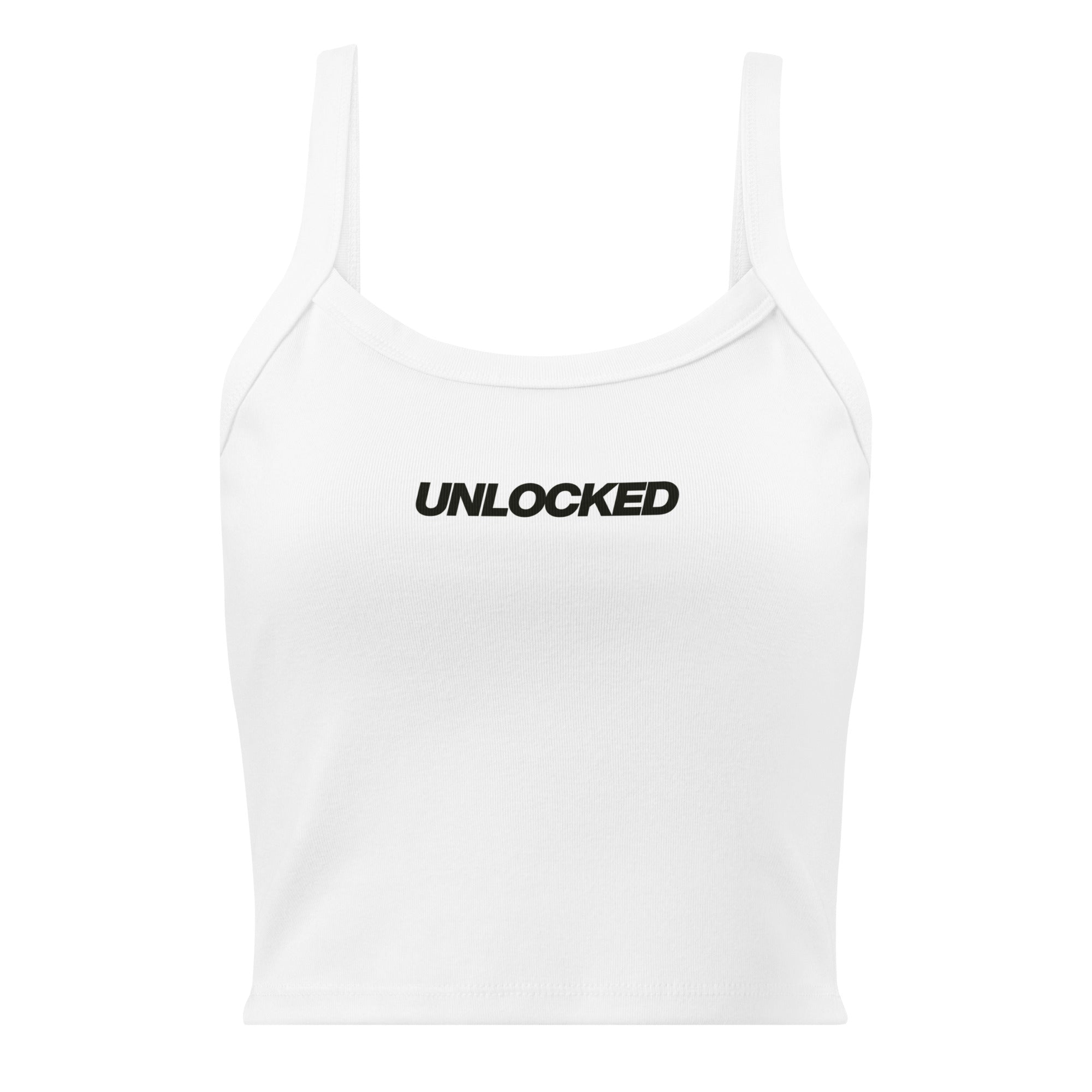 Unlocked Women’s Micro-Rib Vest (or Tank Top) Women's Vests Jolly & Goode