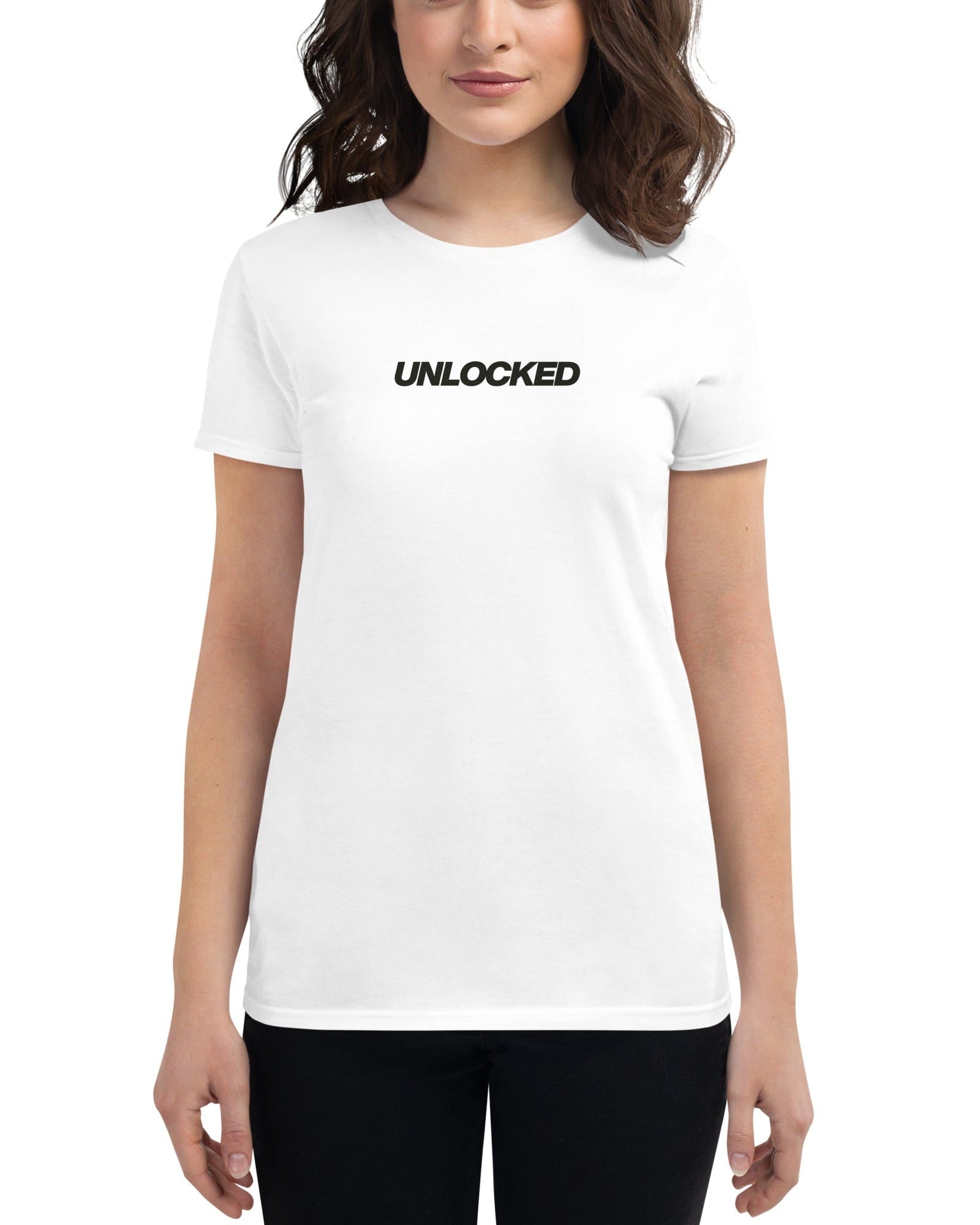 Unlocked Women's Short-Sleeve T-shirt White / S Shirts & Tops Jolly & Goode